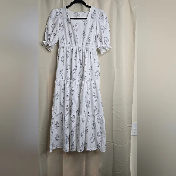 Floral White Kids Pajamas - Picture 3 of 3